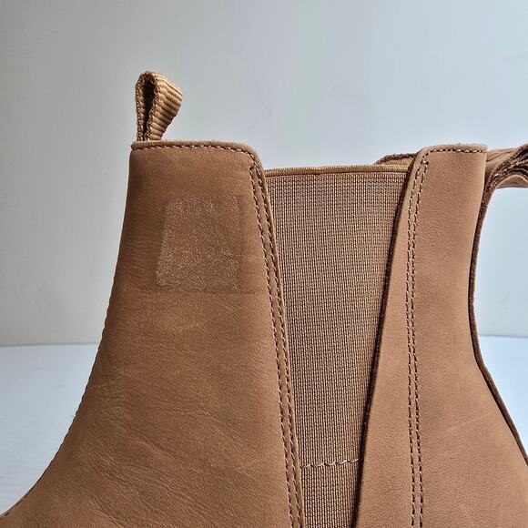 Toms Dakota Boot Womens Size 7.5 Tan Water Resistant Leather - Picture 5 of 7